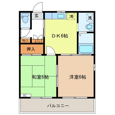 ヒルサイド天王の物件間取画像